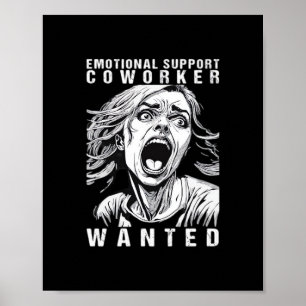Poster Collaborateur d'aide émotionnelle - Employé de bur
