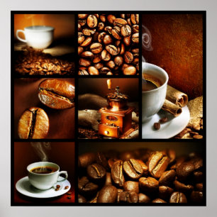 Poster Collage 2 de café