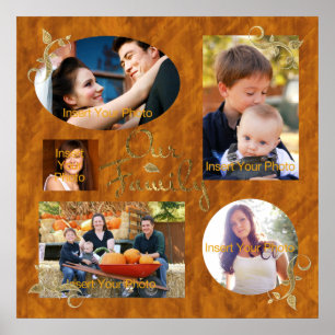 Poster Collage Album Photo Famille