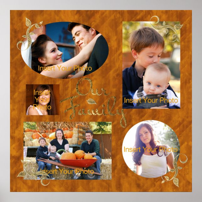 Poster Collage Album Photo Famille (Devant)