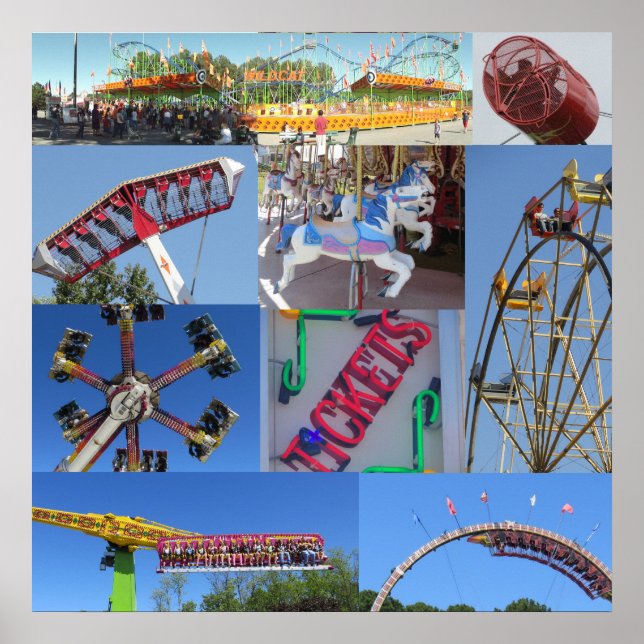 Poster Collage carnavalesque (Devant)