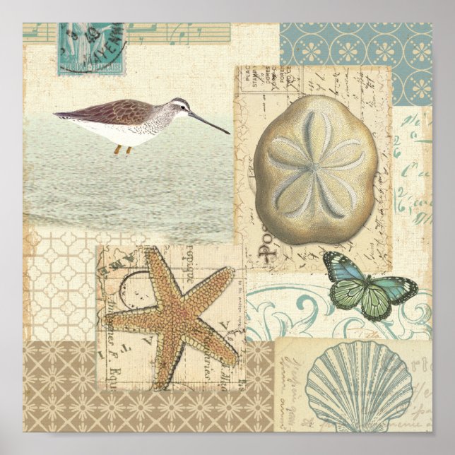 Poster Collage côtier (Devant)