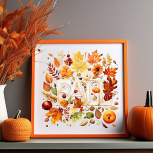 Poster Collage d'automne