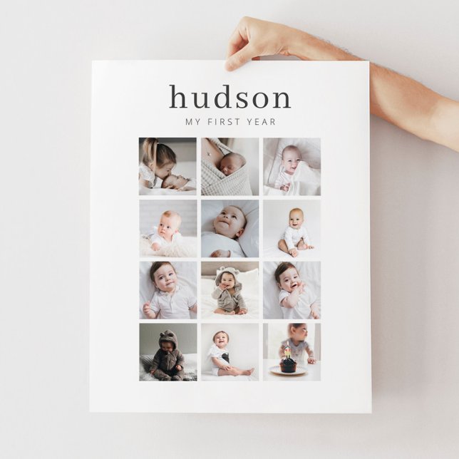 Poster collage de 1ère année Serif (Créateur téléchargé)