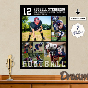 Poster Collage de 7 photos pour la soirée de remise de di