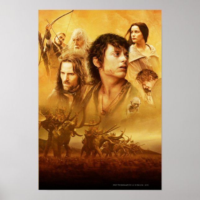 Poster Collage de caractères (Devant)