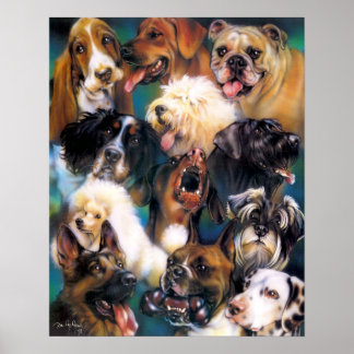 Poster Collage de chiens