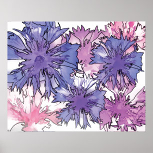 Poster Collage de Cornflower