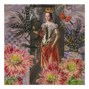 Poster Collage de la déesse céleste Vierge : Céleste vint