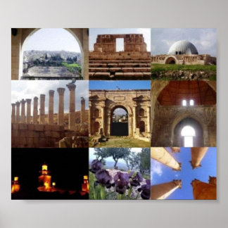 Poster Collage de la Jordanie