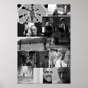 Poster Collage de la scène de cinéma iconique