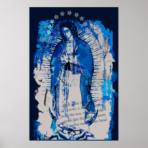 Poster Collage de Notre-Dame de Guadalupe