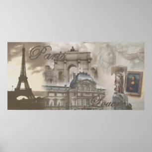 Poster Collage de Paris