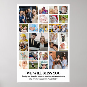 Poster Collage de photos 25 images 12x18 16x24 20x30 24x3
