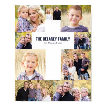 Collage de photos croisées Famille Cadeau photo