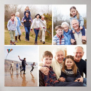 Poster Collage de photos de famille