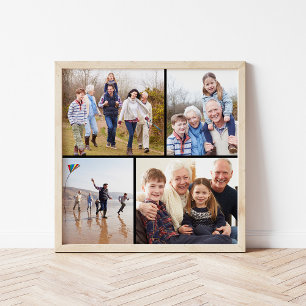 Poster Collage de photos de famille