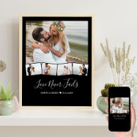 Collage de photos de mariage en bandeau zigzag per