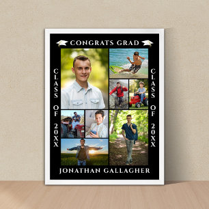 Poster Collage de photos de remise de diplômes 8 Félicita