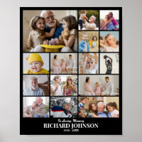 Collage de photos personnalisé 15 photos 8x10 16x2