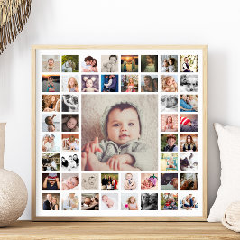 Poster Collage de photos personnalisées
