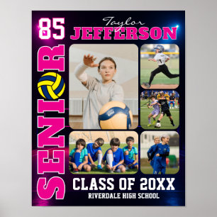 Poster Collage de photos sportives pour la soirée des sen