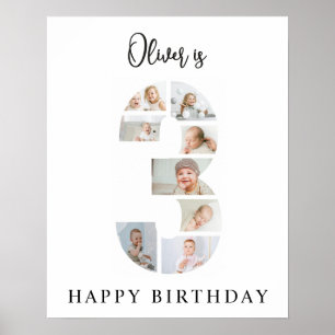 Poster Collage de photos tendance pour la fête de bienven