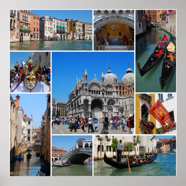 Poster Collage de Venise (Devant)