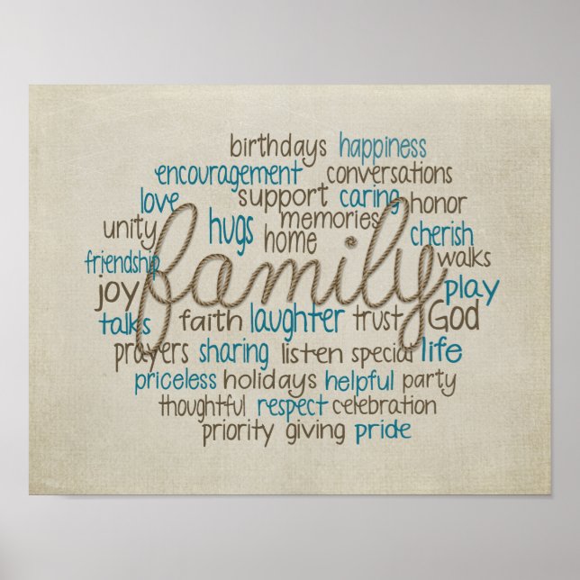 Poster collage familial (Devant)