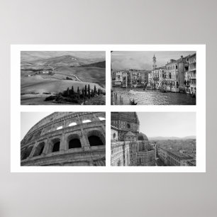 Poster Collage Italie