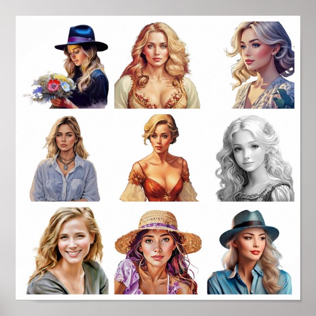 Poster Collage of beauty (Devant)