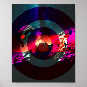 Poster Collage original rêvant lucide de Digitals
