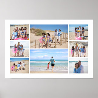 Poster Collage personnalisé de 8 photos