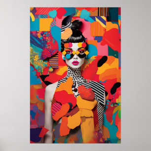 Poster Collage photo d'art populaire