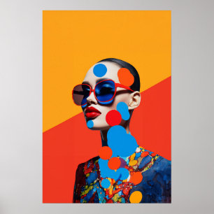 Poster Collage photo d'art populaire