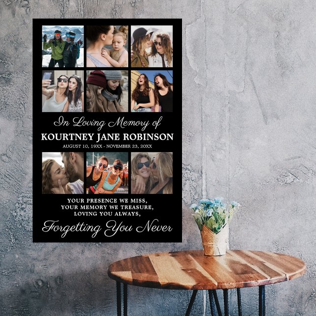 Poster Collage photo Memorial 9 (Créateur téléchargé)