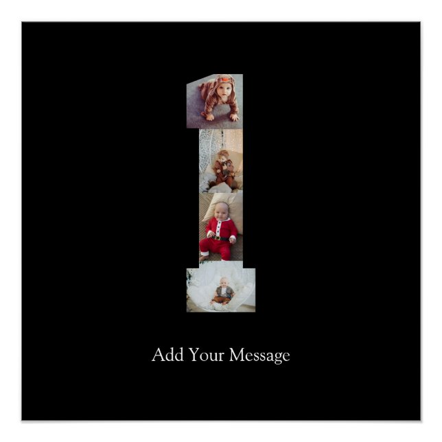 Poster Collage photo noir et blanc numéro 1 (Devant)