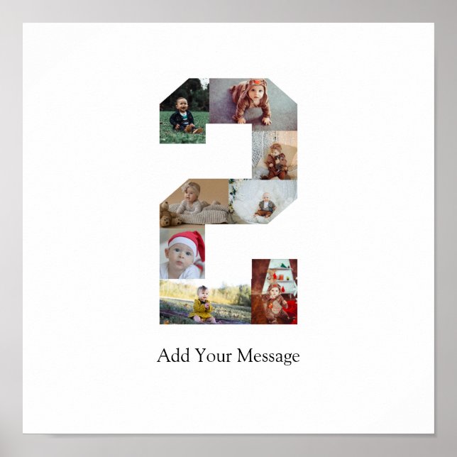 Poster Collage photo noir et blanc numéro 2 (Devant)