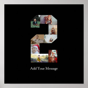 Poster Collage photo noir et blanc numéro 2