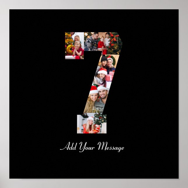 Poster Collage photo noir et blanc numéro 7 (Devant)