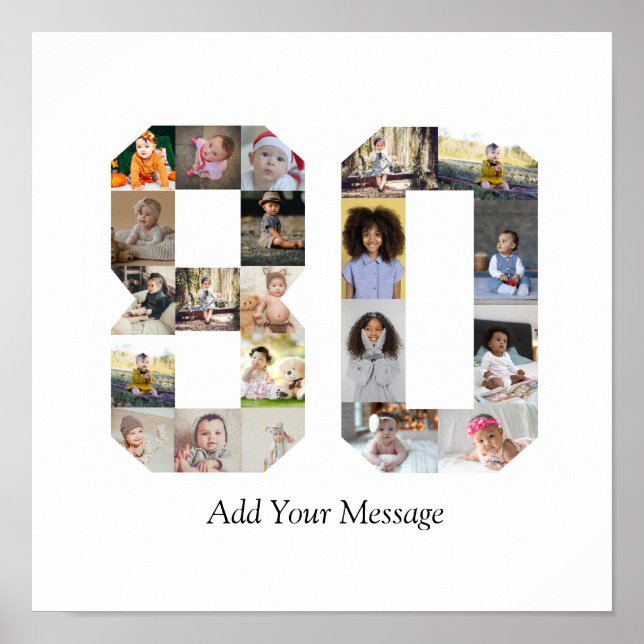 Poster Collage photo numéro 80 (Devant)