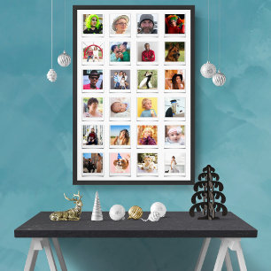 Poster Collage Photo Personnalisé 24 Film instantané Retr