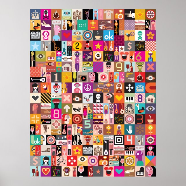 Poster Collage Pop Art (Devant)