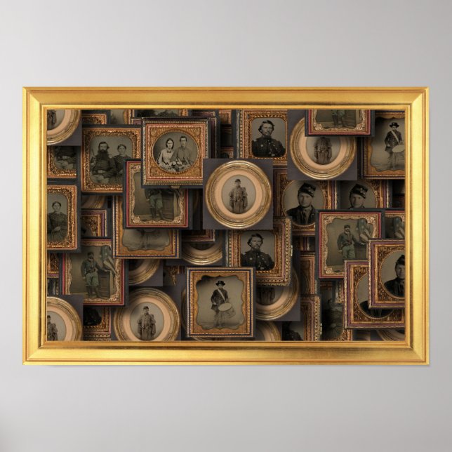 Poster Collage Portrait de Guerre Civile (Devant)