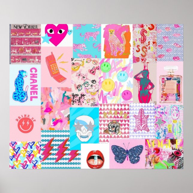 Poster collage préppy (Devant)