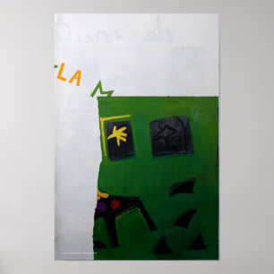 Poster Collages Bruyants Livre d'artiste Green Room 2 P