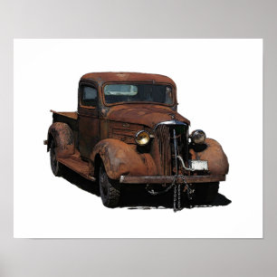 Poster Collecte 1937 rouillée de Chevy de