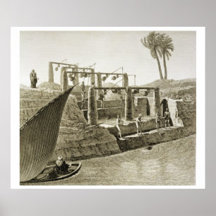 Poster Collecte de l'eau du Nil, plaque 6 du Volum