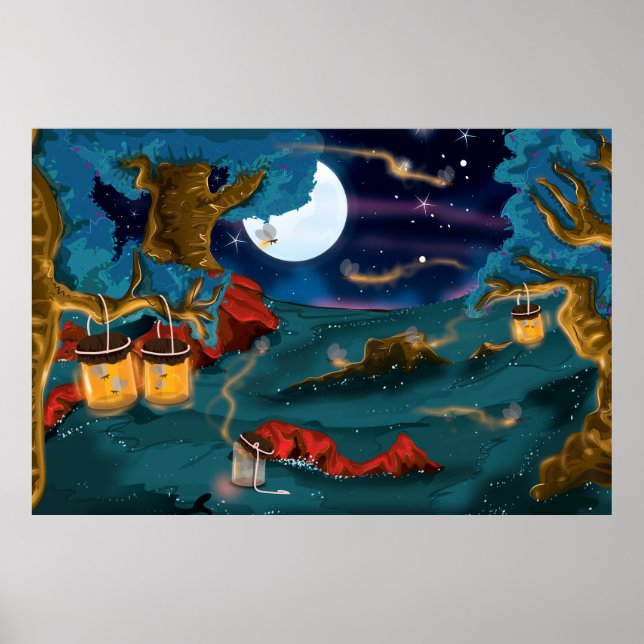 Poster Collecte de lucioles (Devant)