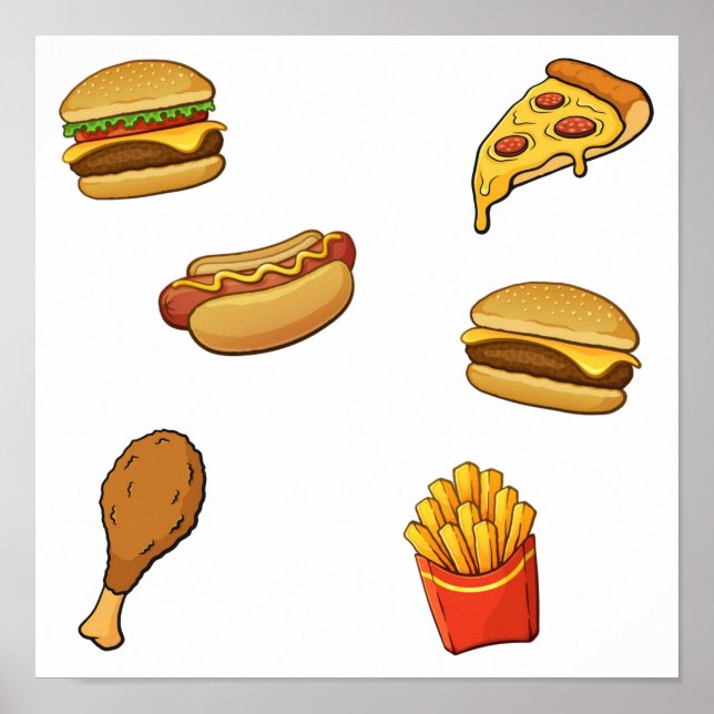 Poster Collecte de nourriture rapide (Devant)